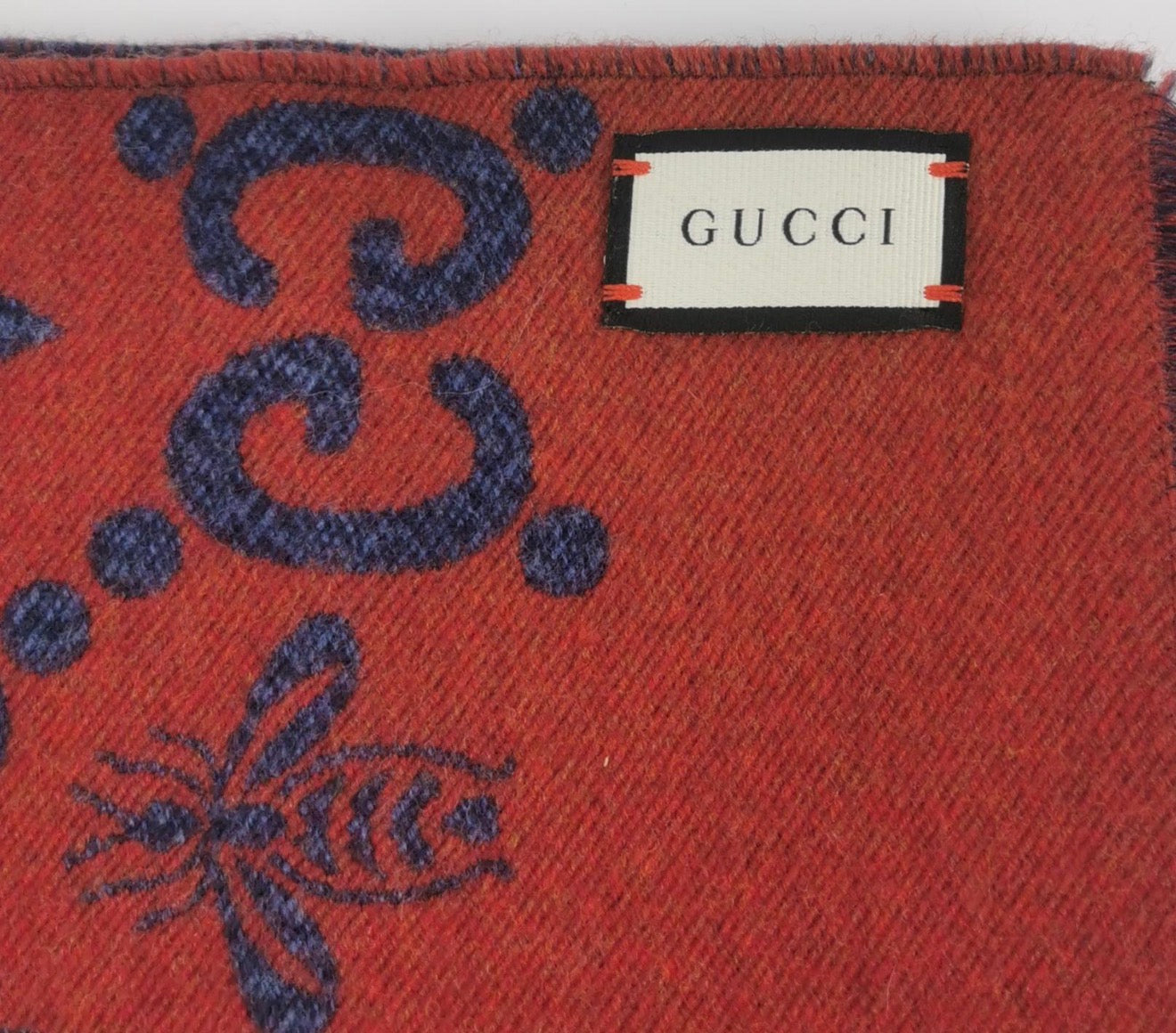 GUCCI GG Reversible Wool Silk Scarf