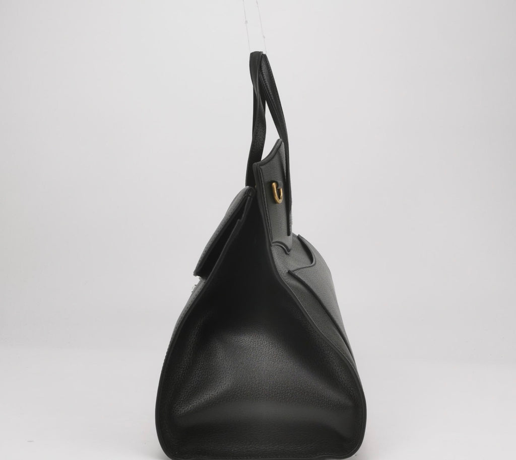 GUCCI Grained Calfskin Web Crystal Butterfly Totem Top Handle Bag