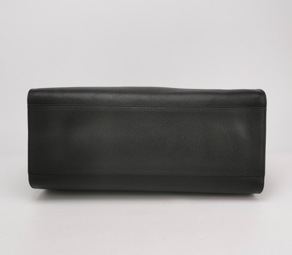 GUCCI Grained Calfskin Web Crystal Butterfly Totem Top Handle Bag