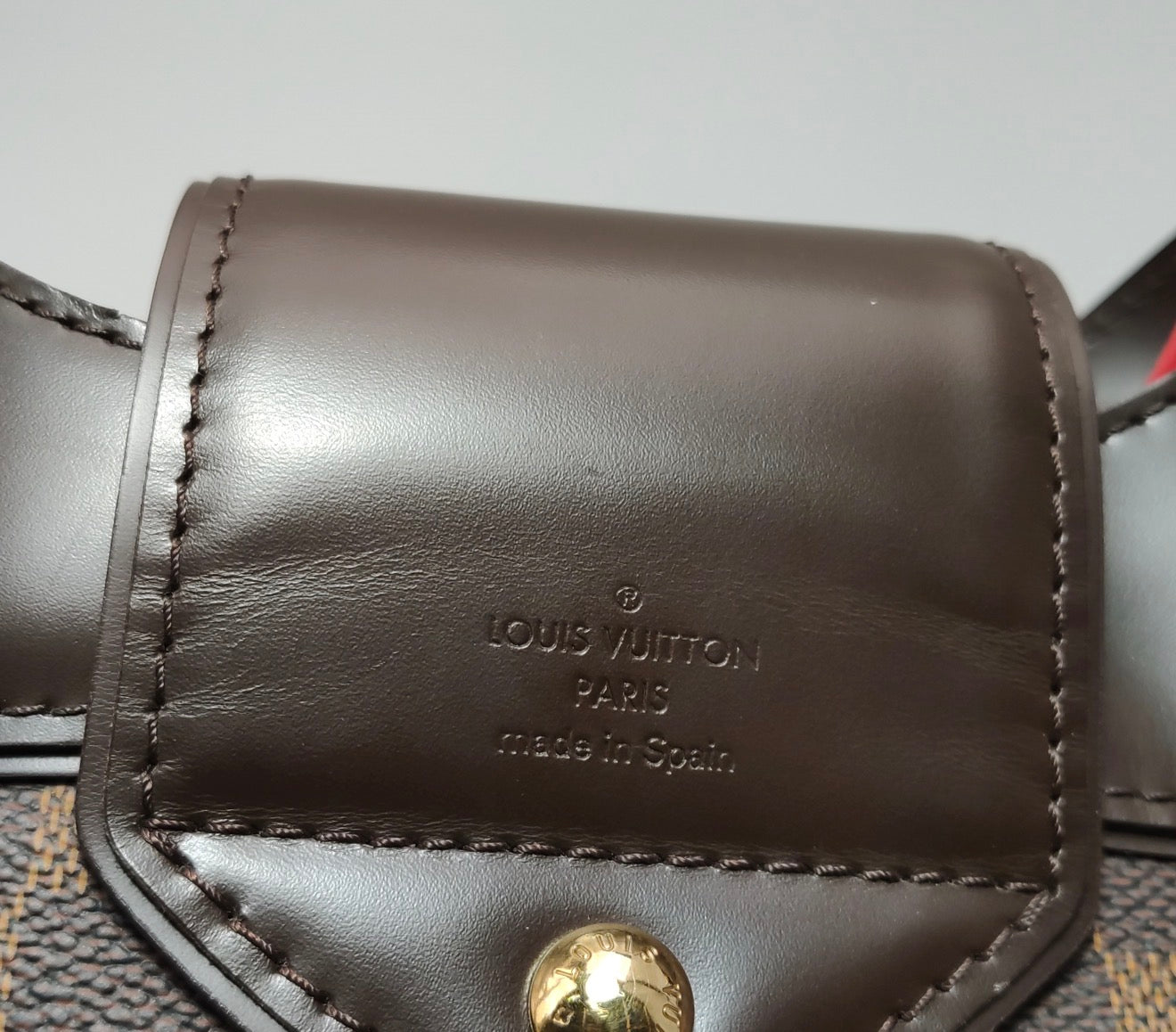 LOUIS VUITTON Damier Ebene Sistina GM