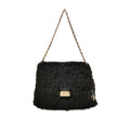 Christian DIOR Faux Fur Shoulder Bag with Chain Strap