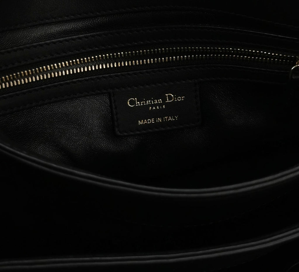 Christian DIOR Faux Fur Shoulder Bag with Chain Strap