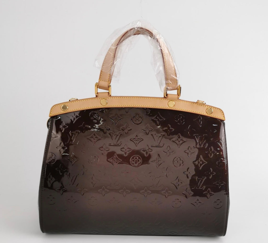 LOUIS VUITTON Amarante Monogram Vernis Brea MM