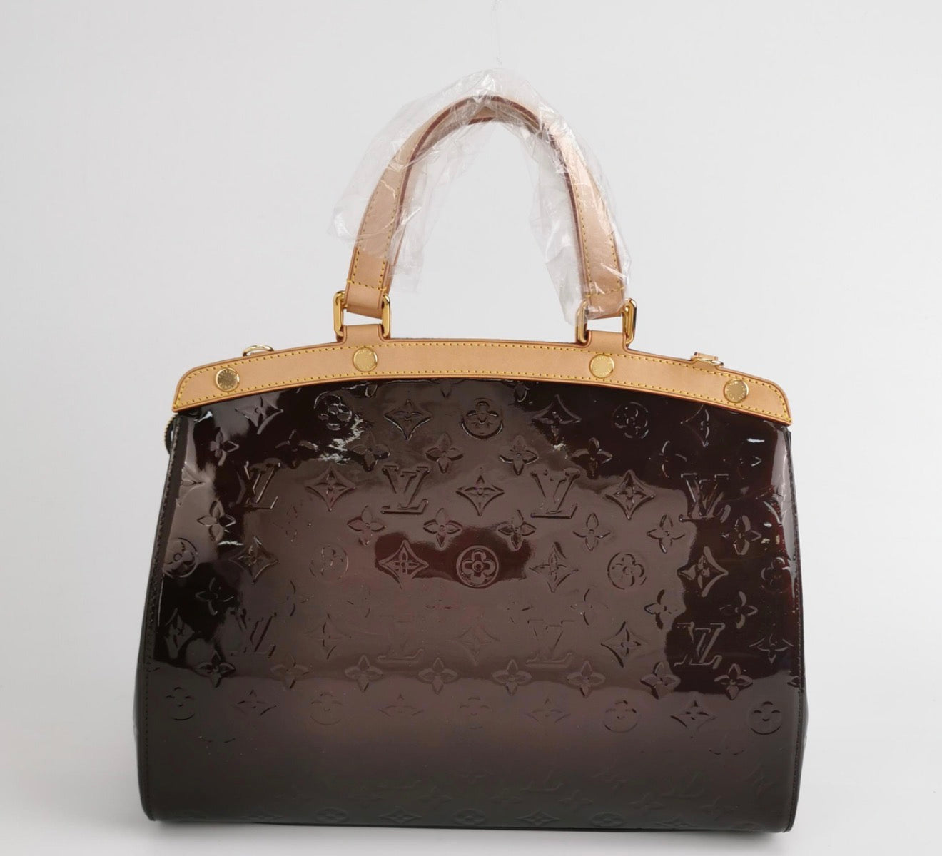 LOUIS VUITTON Amarante Monogram Vernis Brea MM