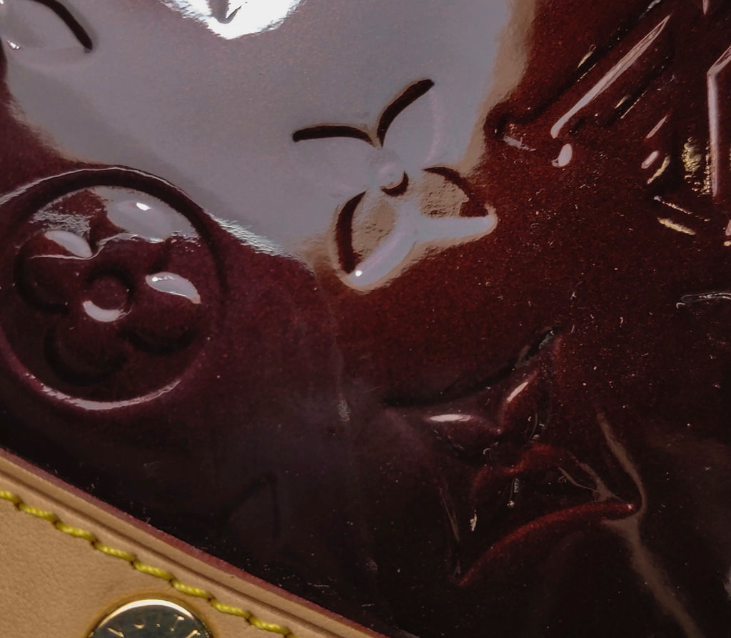 LOUIS VUITTON Amarante Monogram Vernis Brea MM