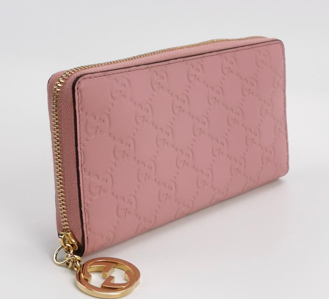 GUCCI Guccissima Leather Zip-around Wallet