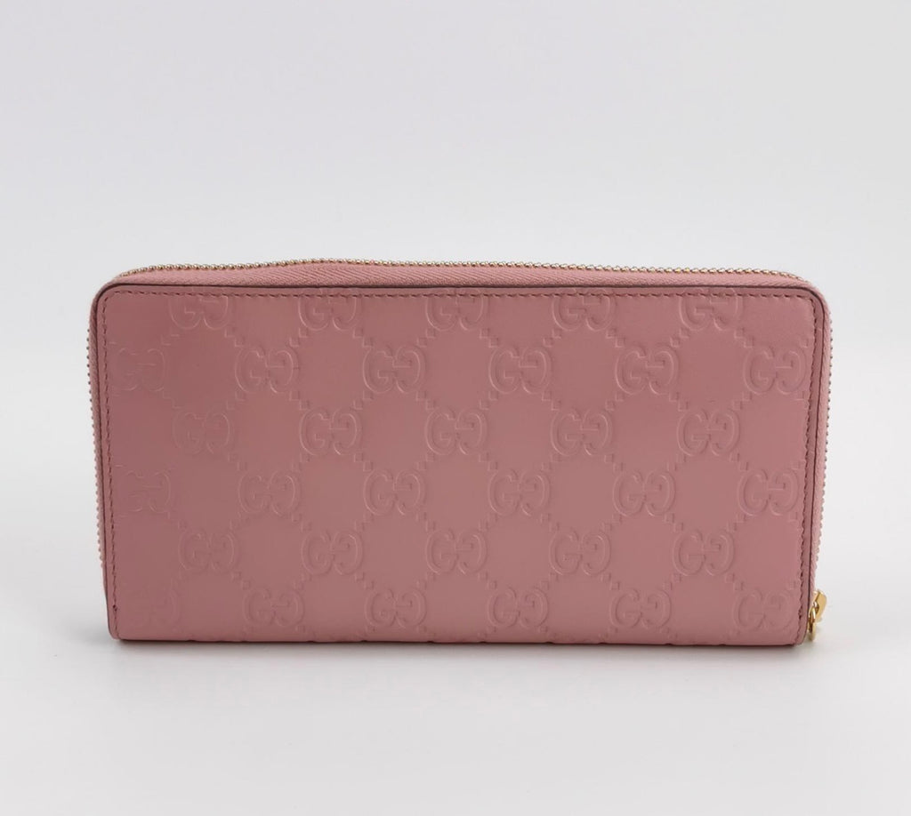 GUCCI Guccissima Leather Zip-around Wallet