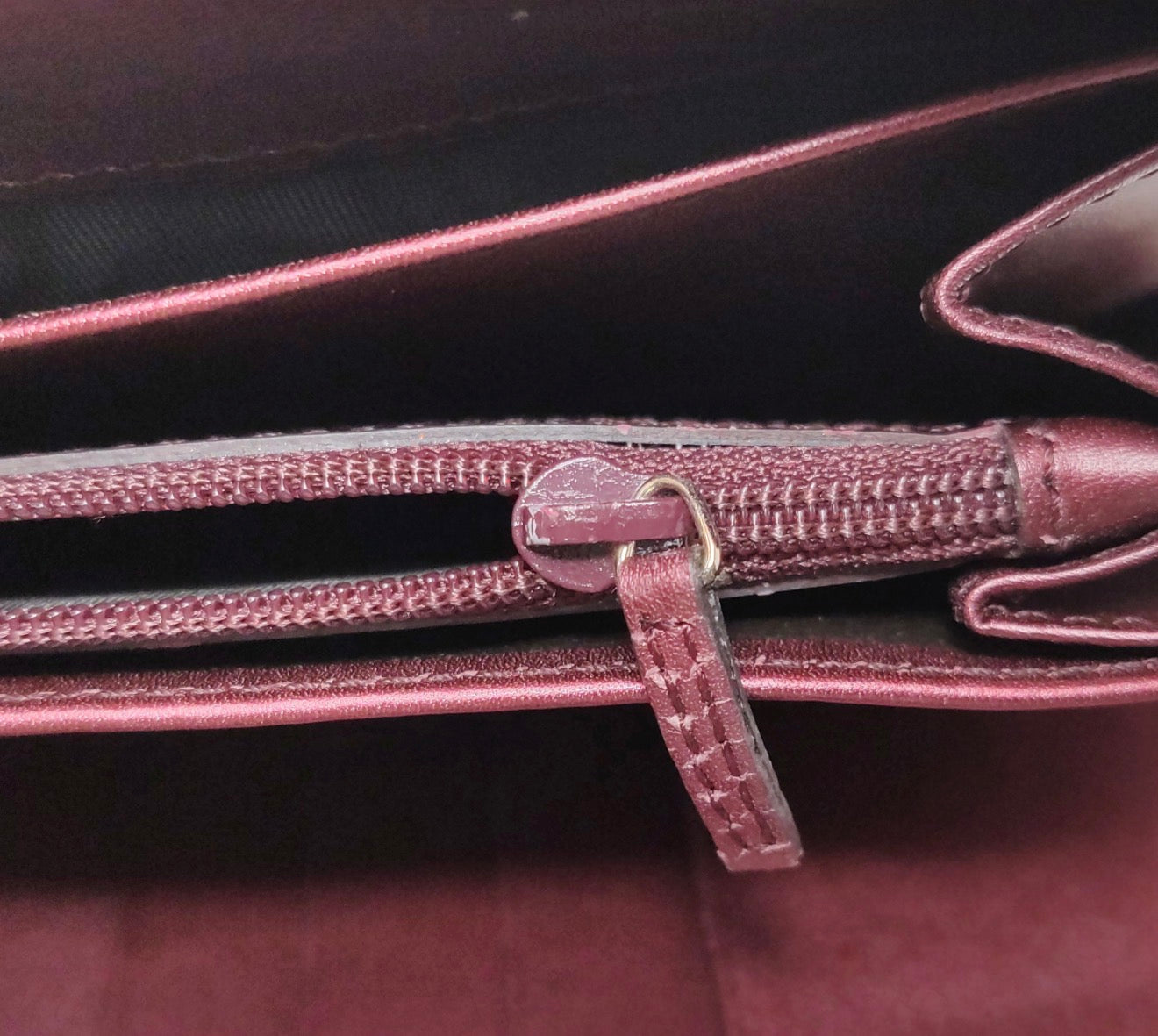 GUCCI Patent Guccissima Zip Around Long Wallet