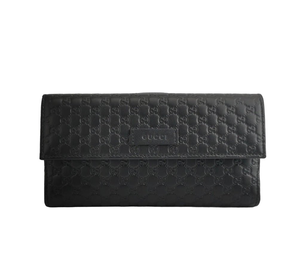 GUCCI Microguccissima Leather Continental Flap Wallet
