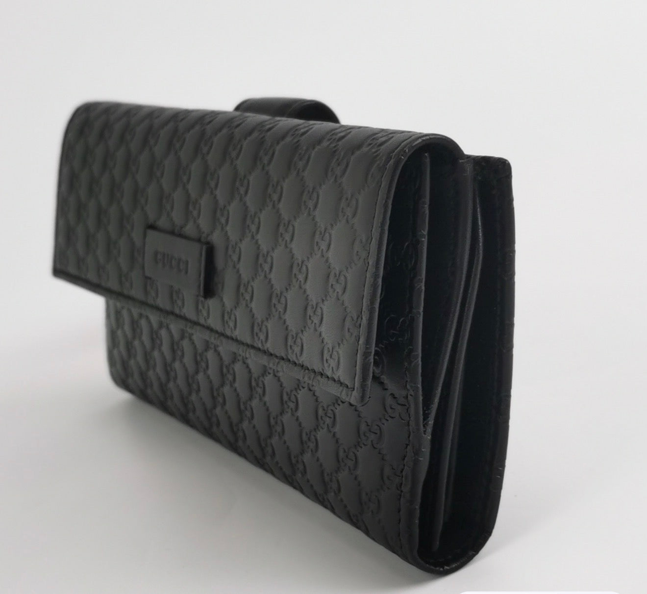 GUCCI Microguccissima Leather Continental Flap Wallet
