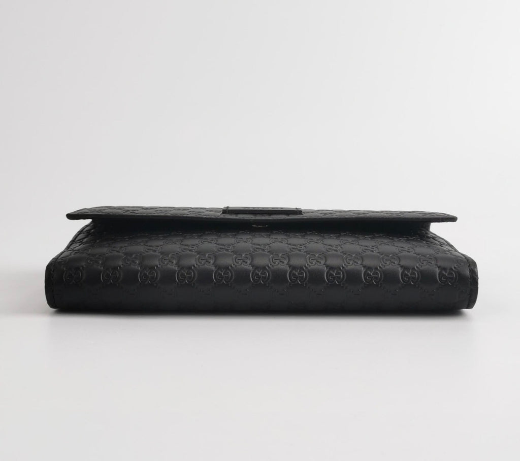 GUCCI Microguccissima Leather Continental Flap Wallet