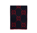 GUCCI GG Jacquard Wool Silk Scarf