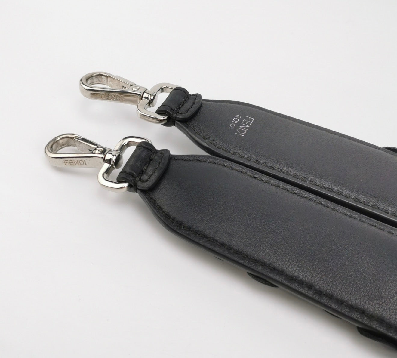 FENDI Vitello Dolce Flowerland Studded Shoulder Strap