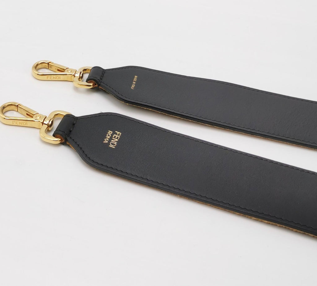 FENDI Velvet Zucca FF Monogram Strap