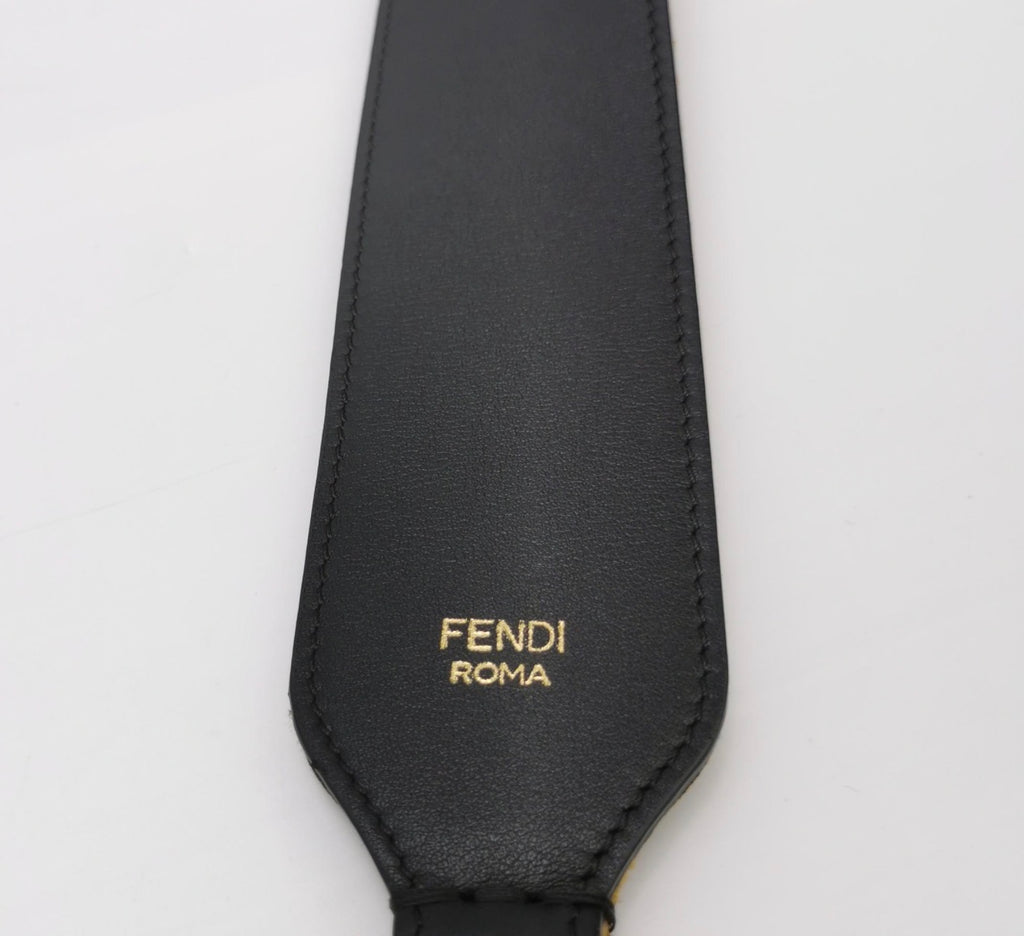 FENDI Velvet Zucca FF Monogram Strap
