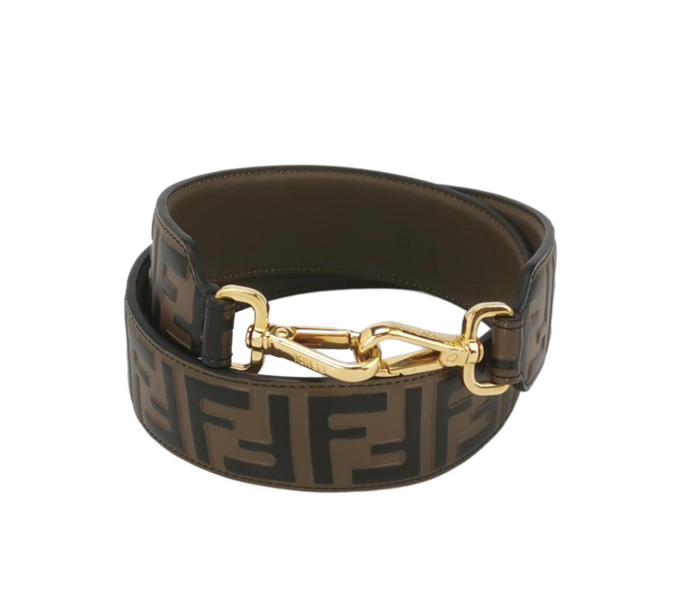 FENDI Patterned Leather Bag Strap